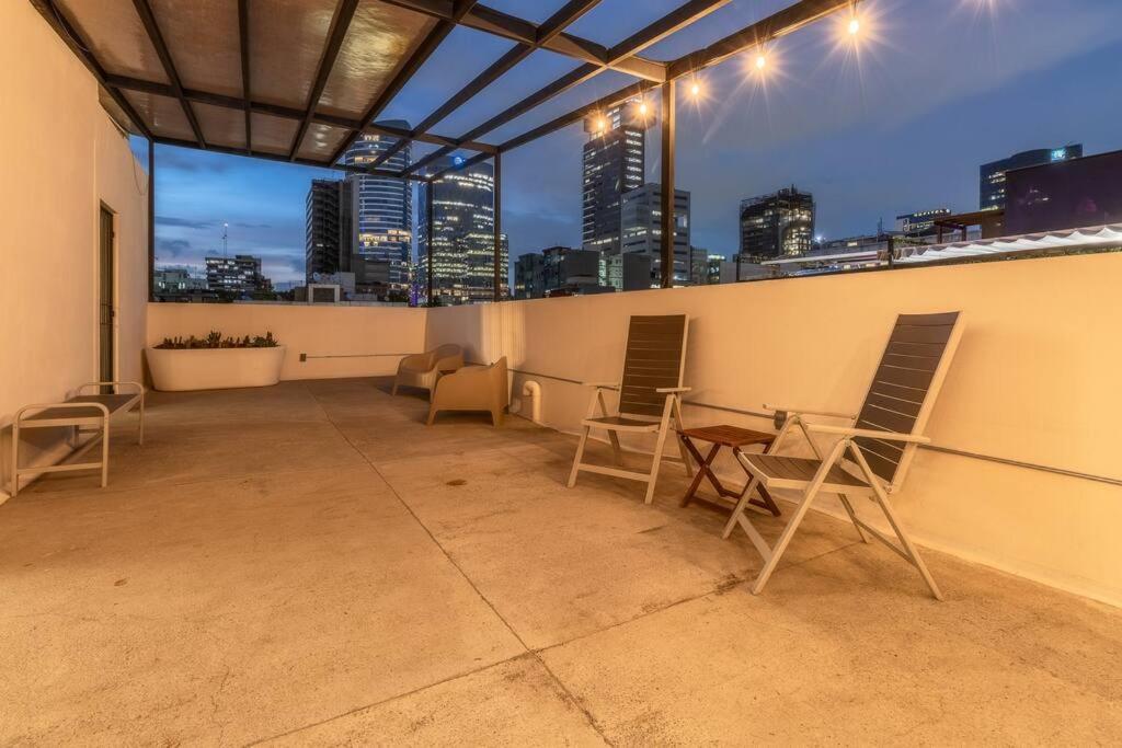 L204 Studio Apt 2Bdrm 1Bath Fits 6 Ac Rooftop Apartment Mexico City Exterior photo